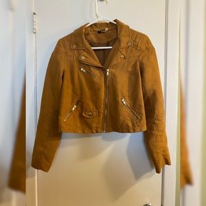 Semi-cropped suede H&M jacket